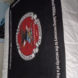 4×5  national rifle association of America polyester banner/ blanket/art